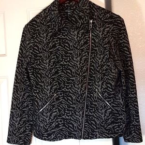 Notations Animal Print Hip Jacket